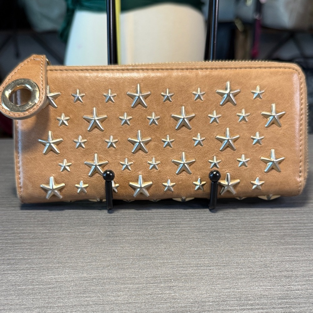 Jimmy Choo Star-Studded Women's 3/4 Zip Wallet